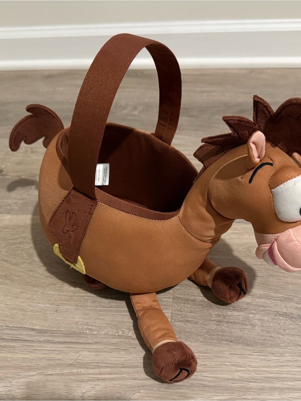 Toy Story Bullseye Trick or Treat Basket. Spirit Halloween Exclusive.